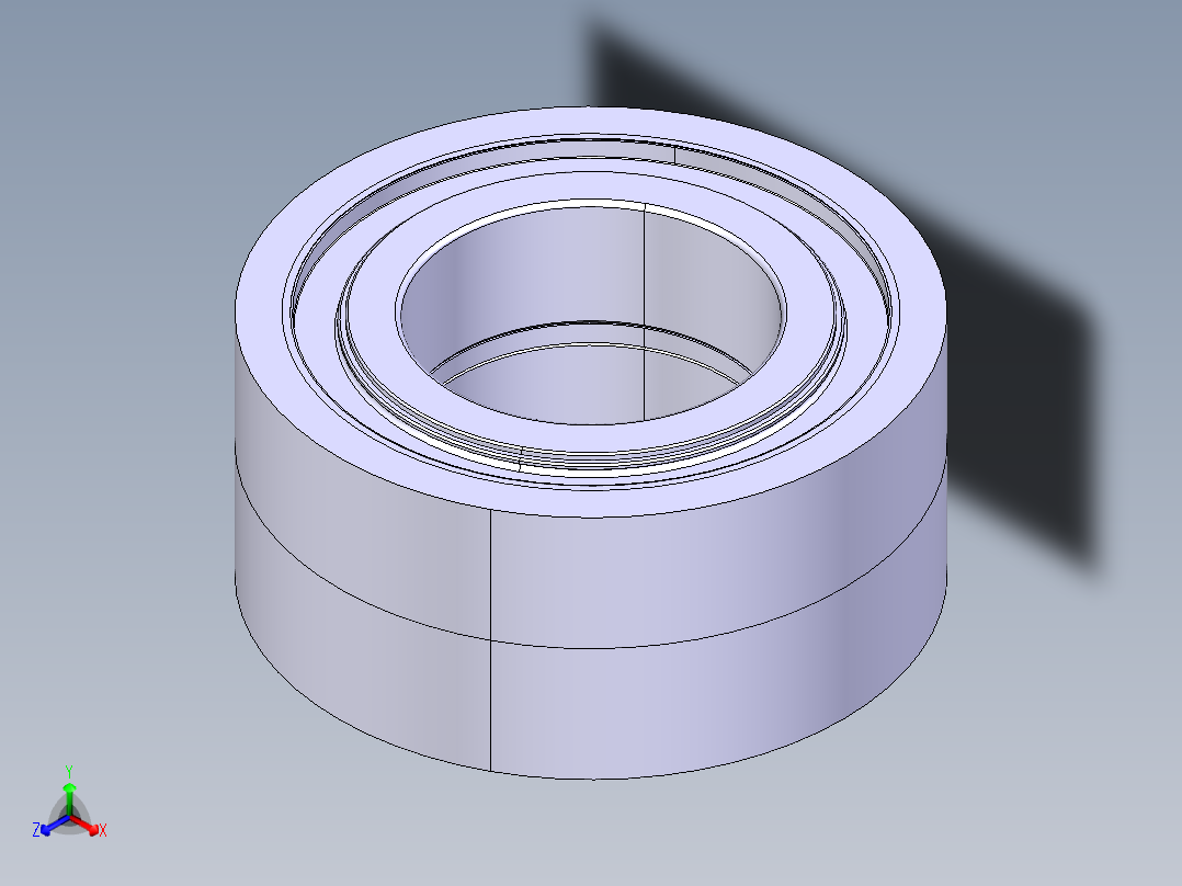 双列圆锥滚子轴承正等轴测图