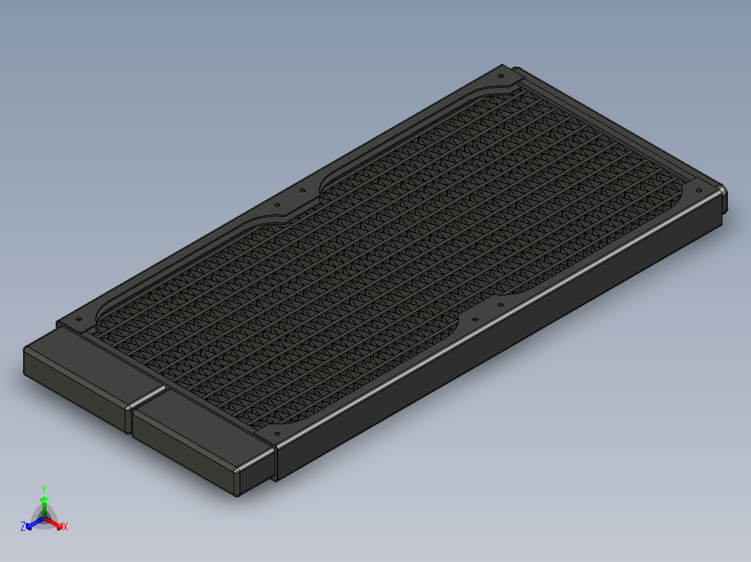 alphacool st20 280mm散热器11正等轴测图