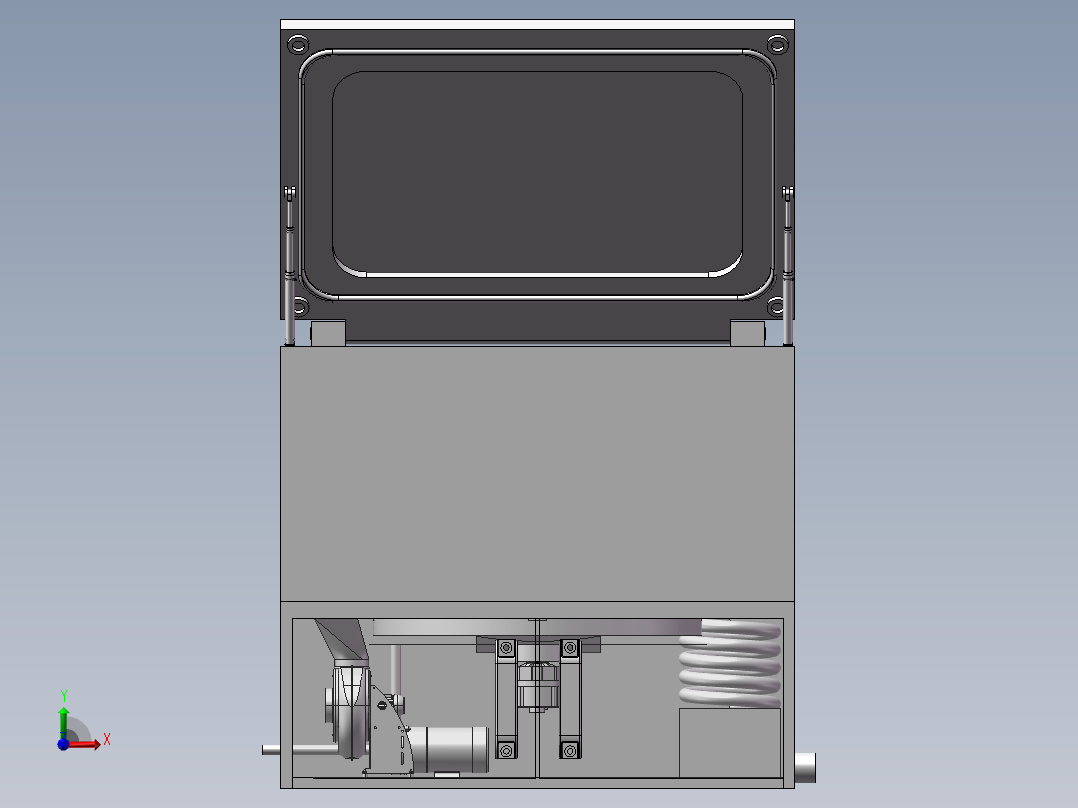 干燥装置前视图