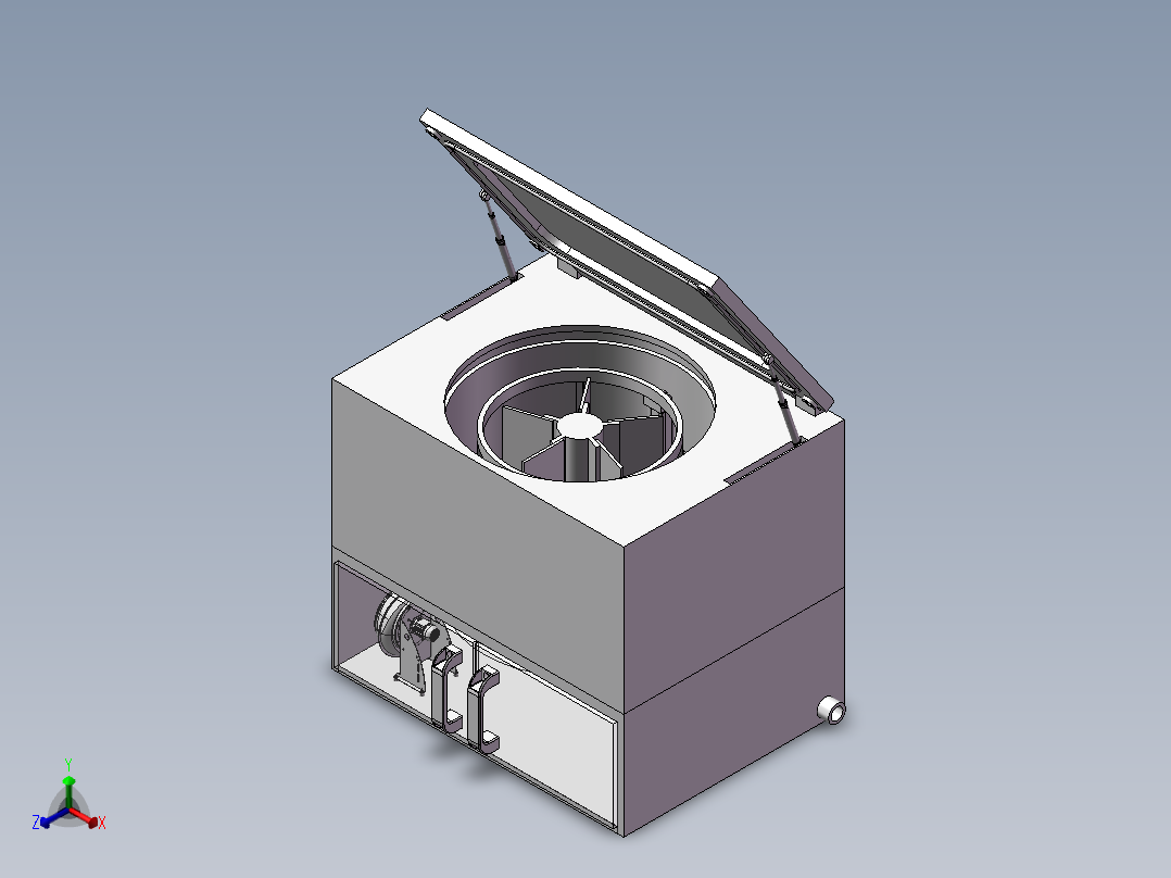 干燥装置正等轴测图