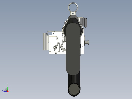 手枪左轮冲锋枪老式狙击步枪设计3D图纸hk21e-belt-fed-machine-gun-1 6 IGS右视缩略图