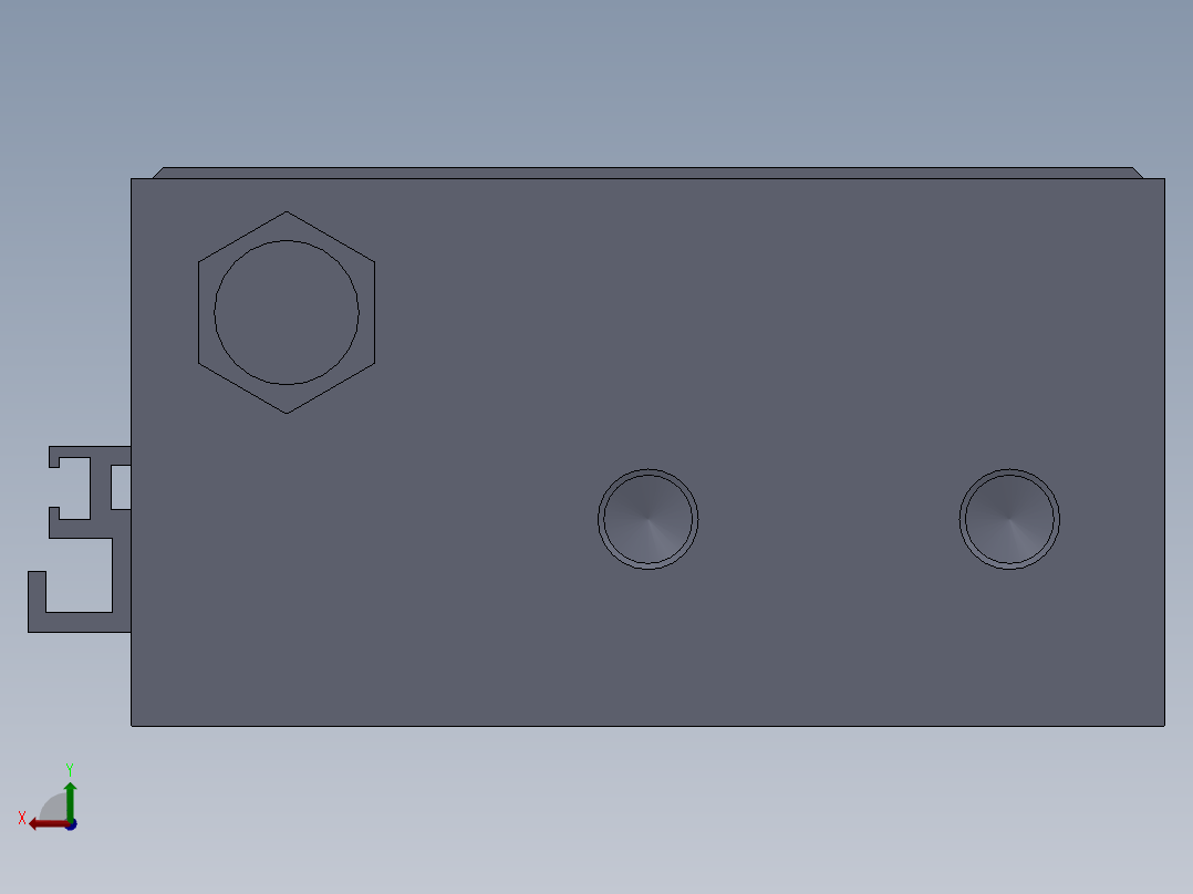 气缸CDY1S25H_200B_A73HL后视图