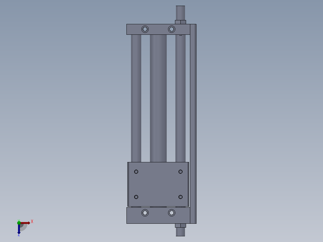 气缸CDY1S25H_200B_A73HL俯视图