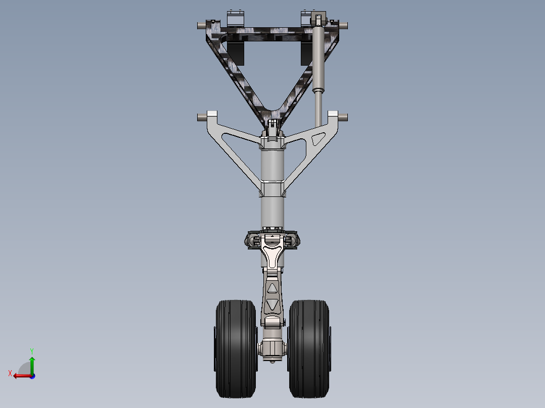 波音 747 - 起落架后视图