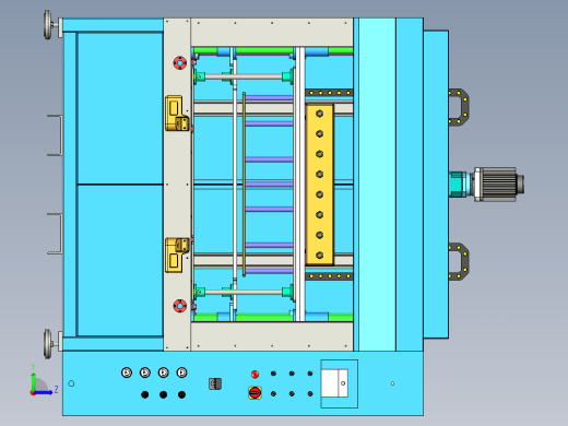 热铆焊接机（双丝杆传动热熔机）左视缩略图