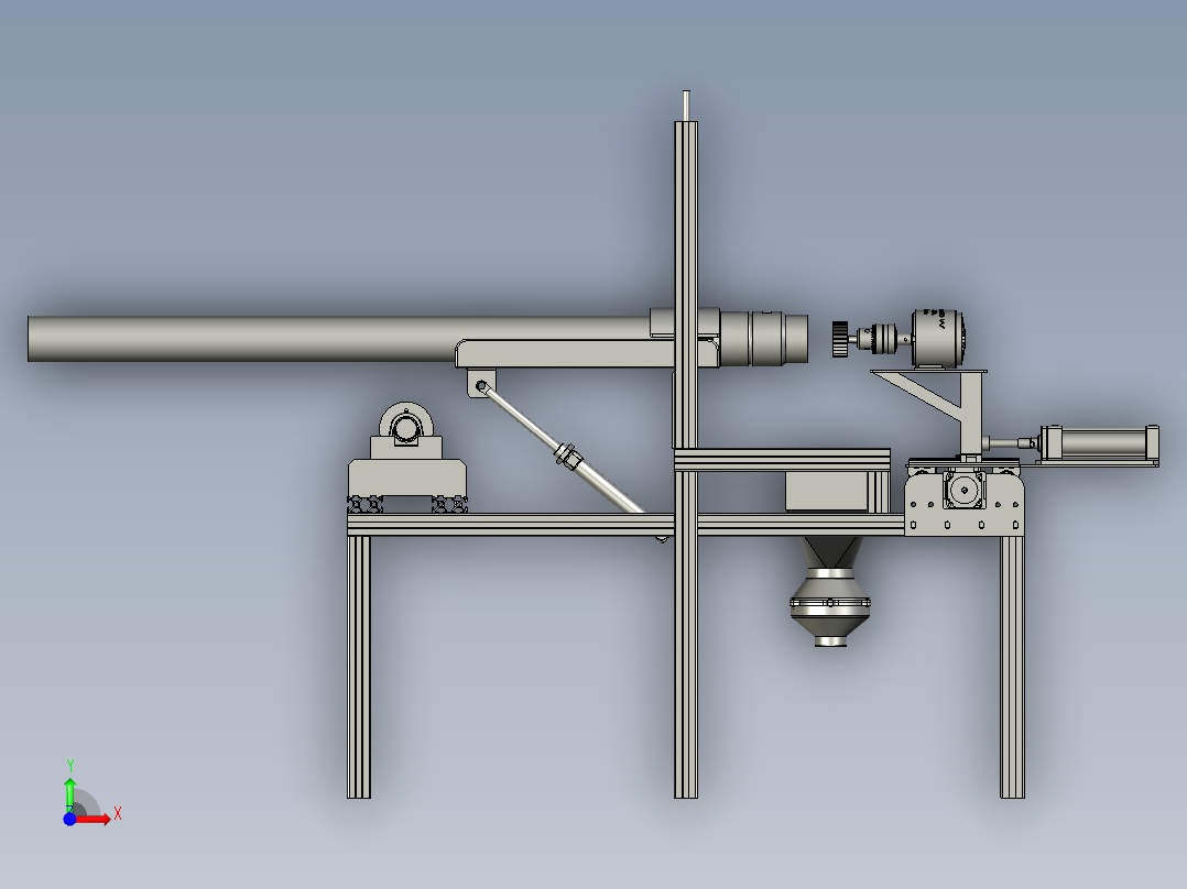 机械加工的自动化内孔磨床前视图