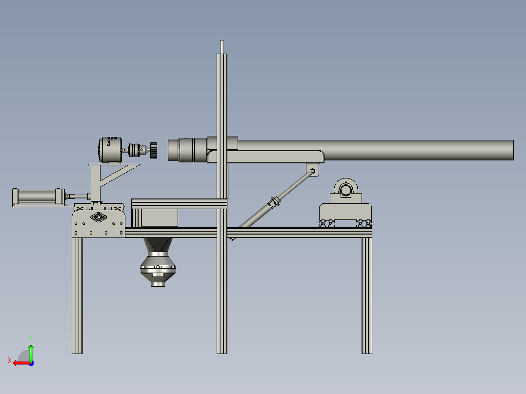 机械加工的自动化内孔磨床后视图