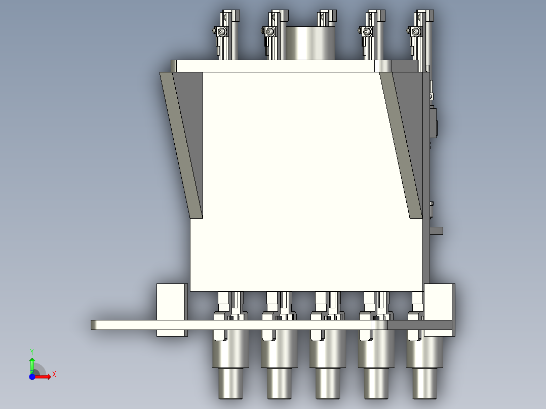 1-组件放料双机台前视图