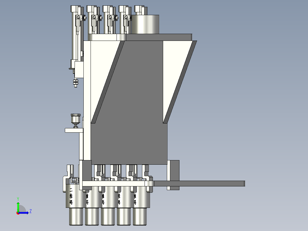 1-组件放料双机台左视图