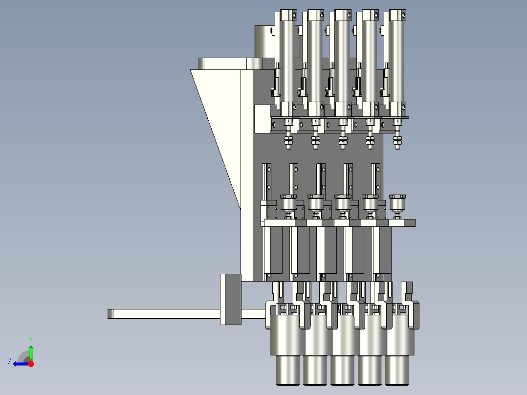 1-组件放料双机台右视图