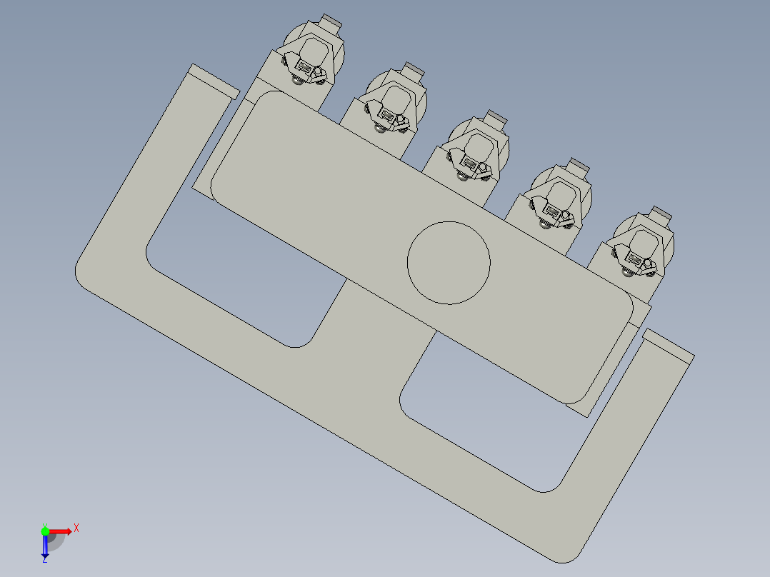 1-组件放料双机台俯视图