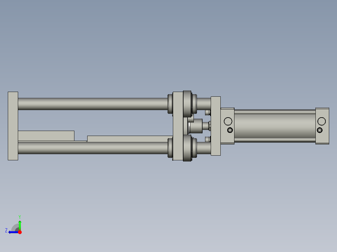 裁管机装配右视图