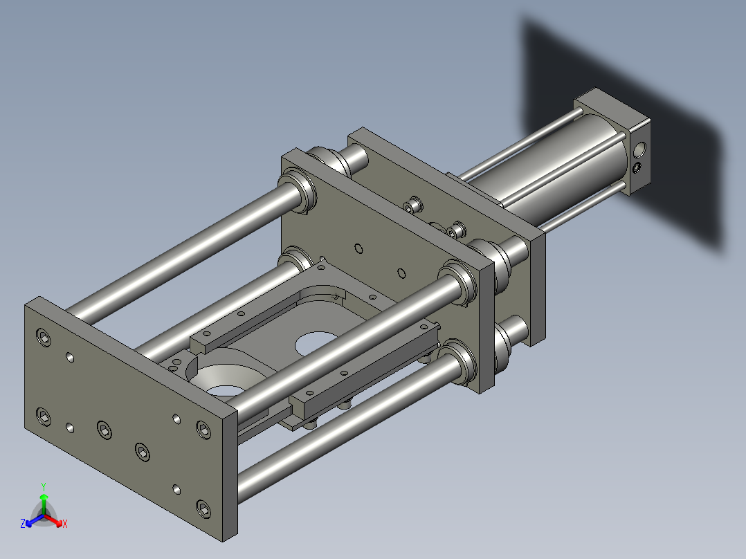 裁管机装配正等轴测图