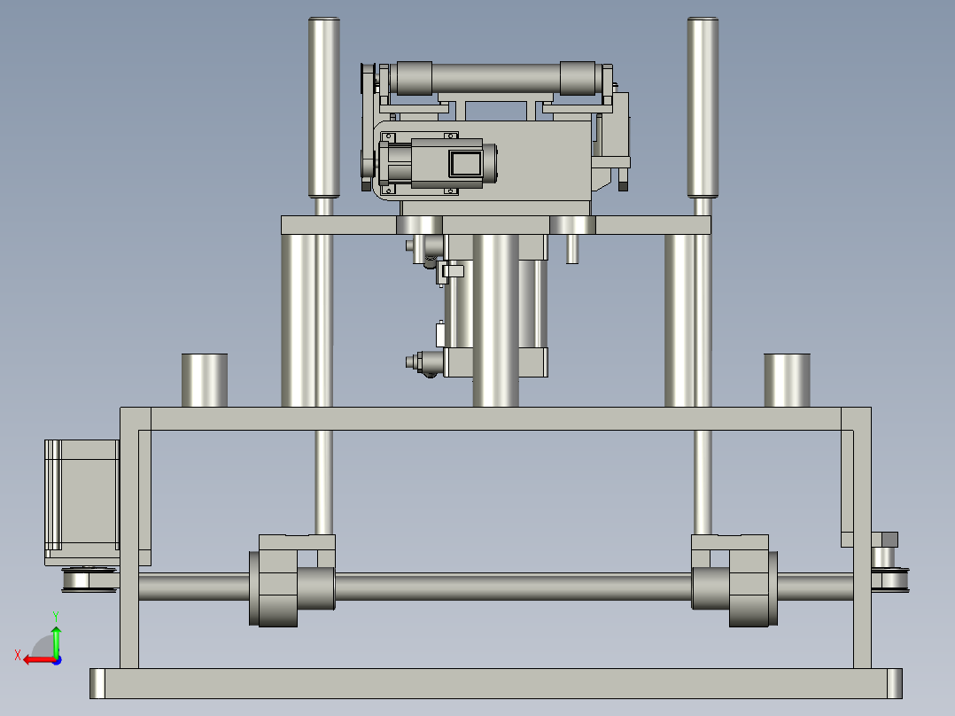 顶升换向输送装置后视图