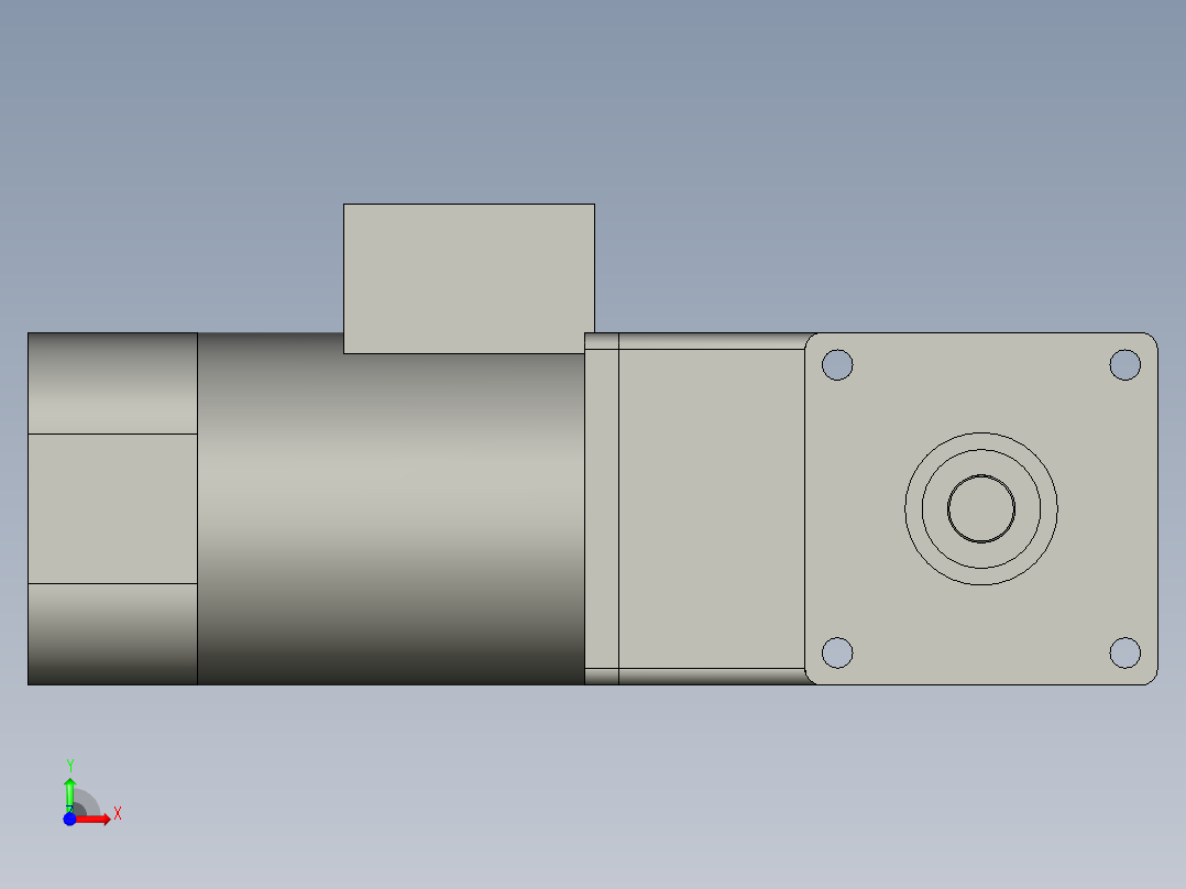 100YT200GV22-100GF80RT-精研电机前视图