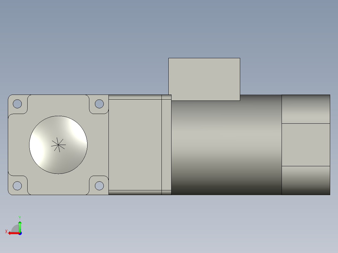 100YT200GV22-100GF80RT-精研电机后视图