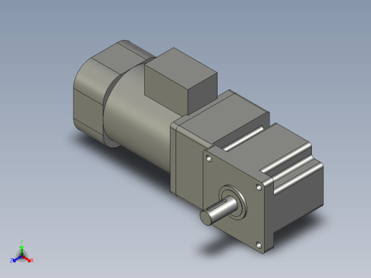 100YT200GV22-100GF80RT-精研电机正等轴测缩略图