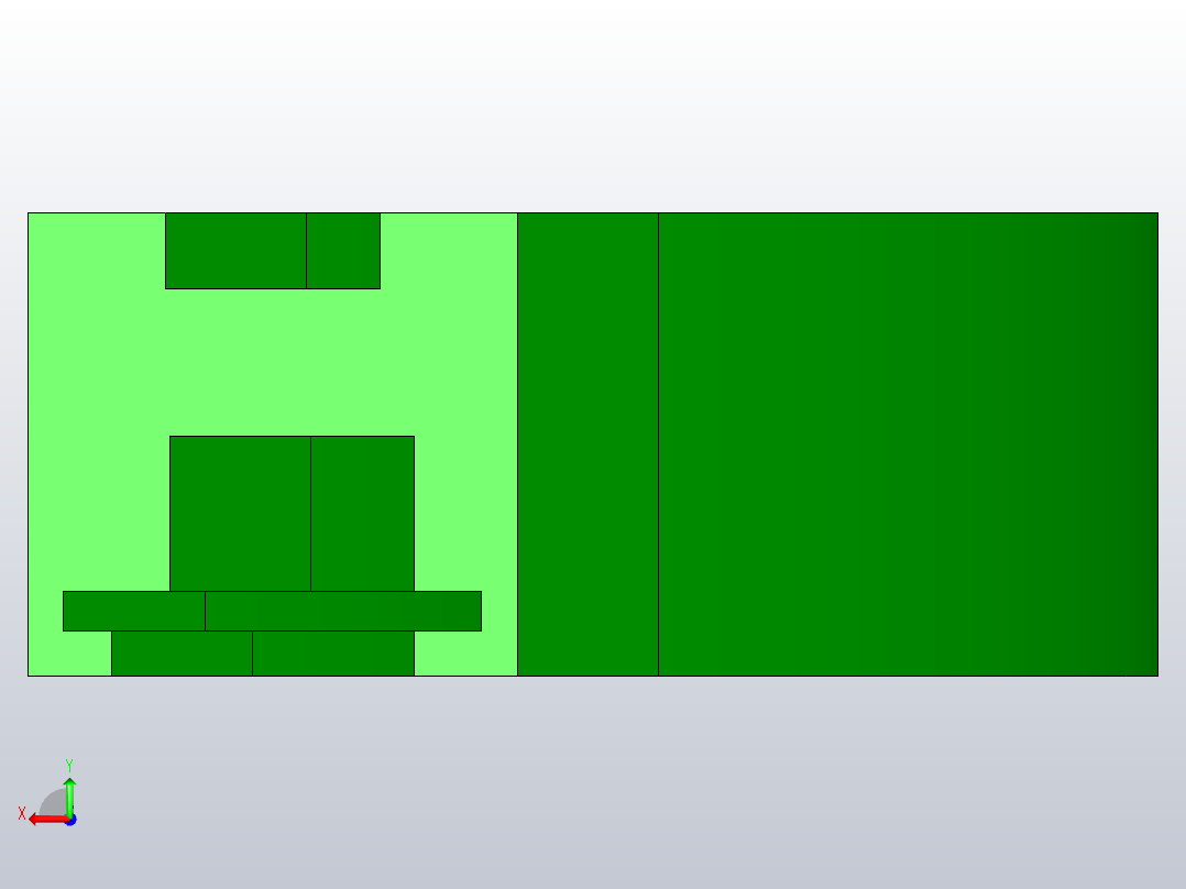 ZWGD-SC881-K325-TA30-R610-N1-C1磁性转弯轨道后视图