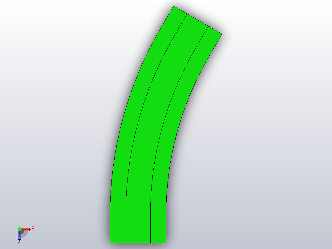 ZWGD-SC881-K325-TA30-R610-N1-C1磁性转弯轨道俯视图