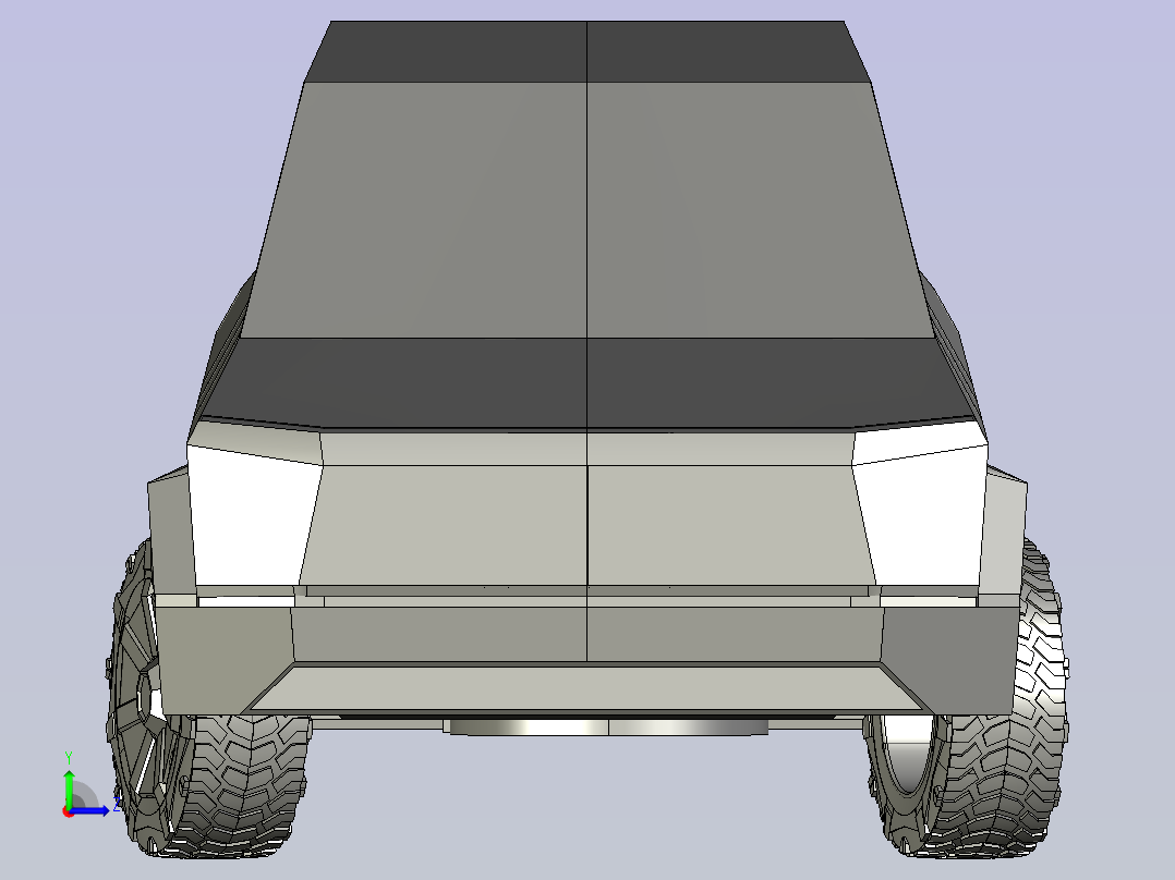 特斯拉卡车 stp左视图