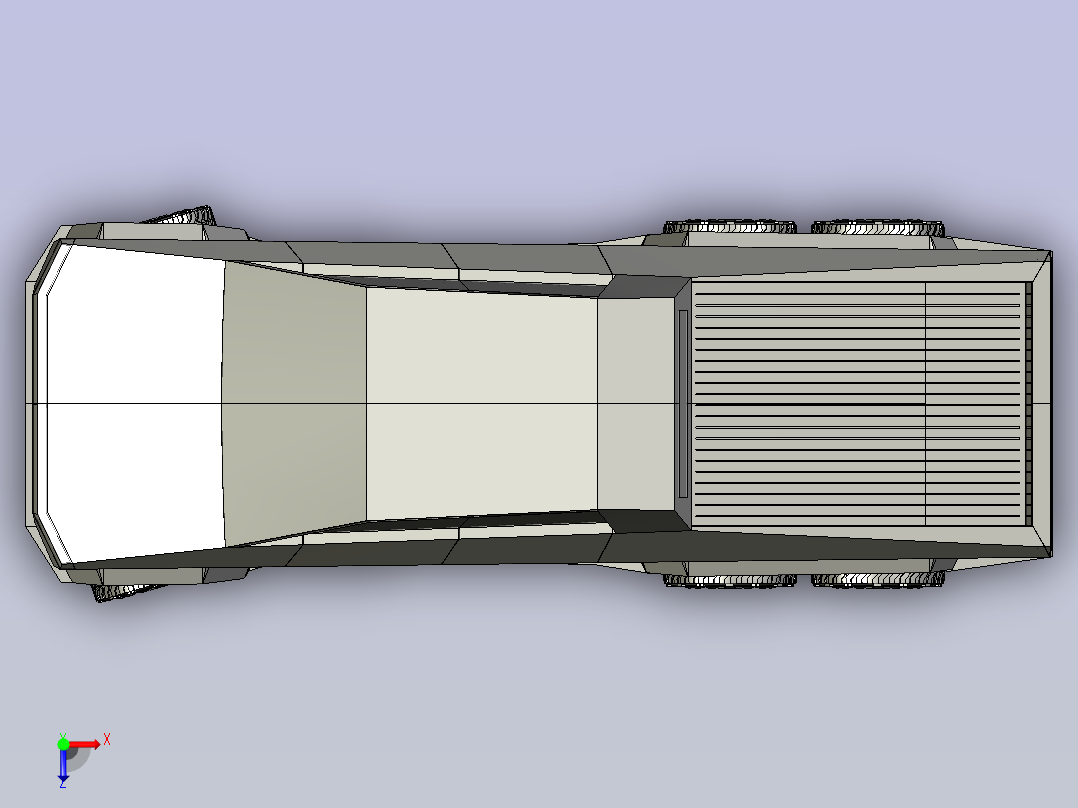 特斯拉卡车 stp俯视图