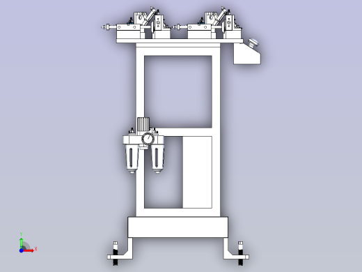 一款焊接工装夹具前视缩略图