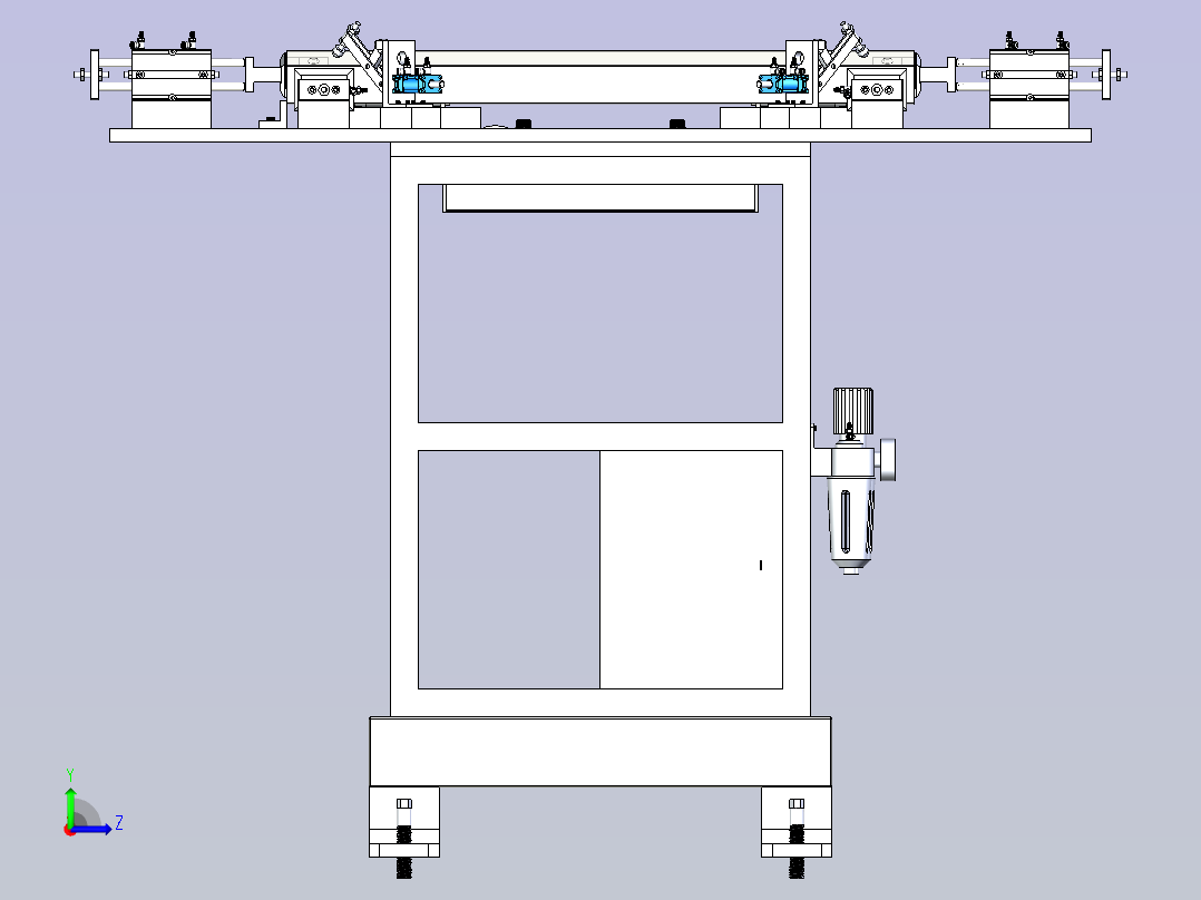 一款焊接工装夹具左视图