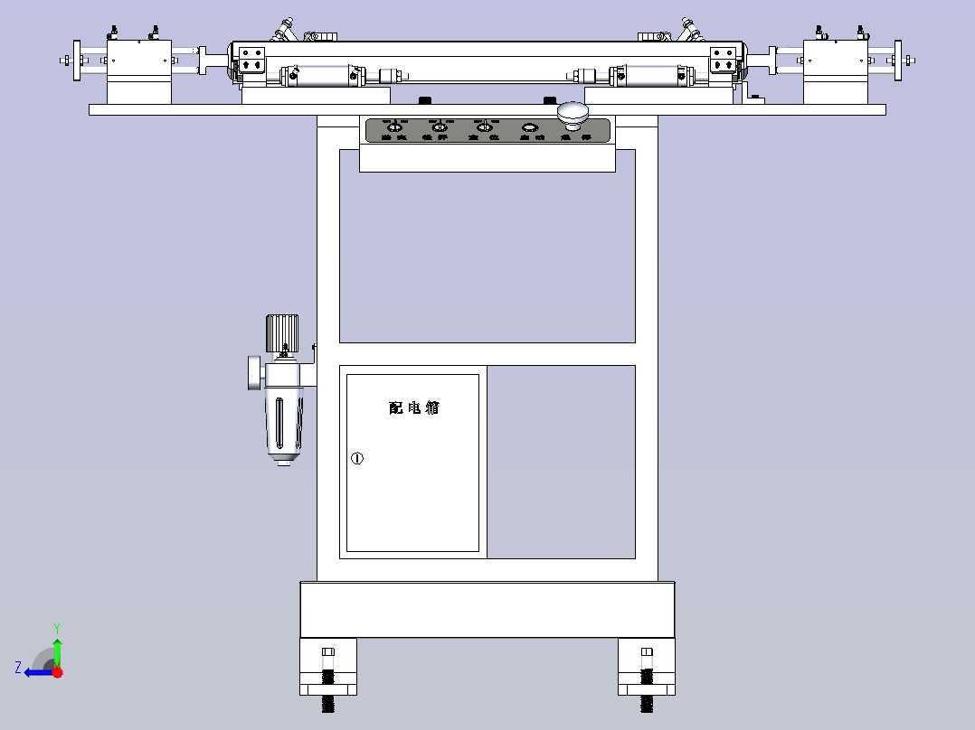 一款焊接工装夹具右视图