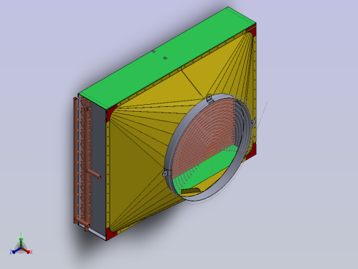 25吨冷凝器正等轴测缩略图