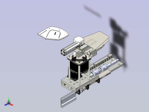 卧式往复口罩包装设备3D模型