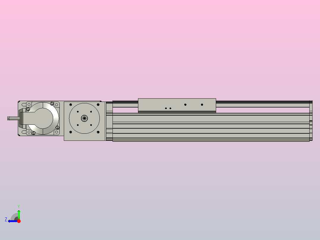 MT136BT半封闭皮带滑台[MT136BT.L100.100.L.M40.C3]右视图