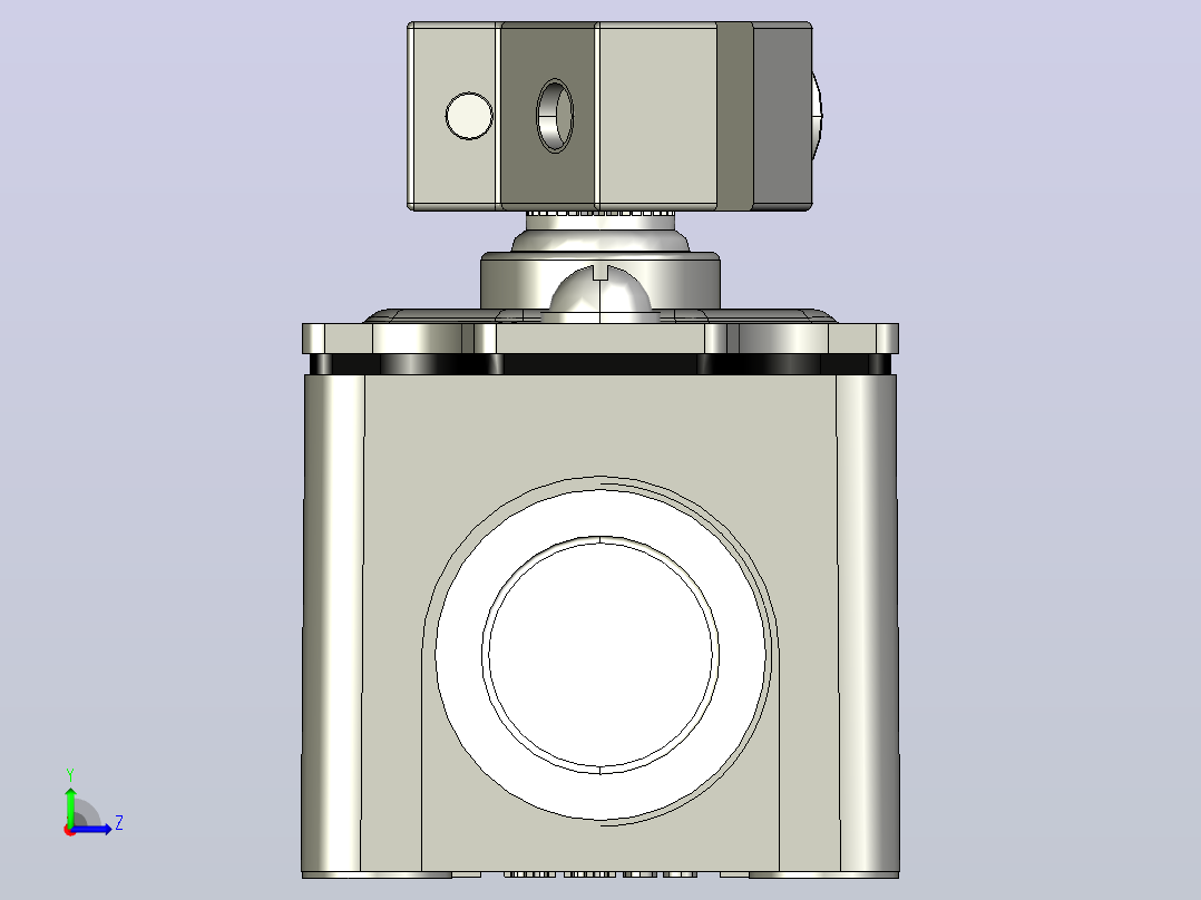 YBLX-K3_20S_D行程开关三维模型202104左视图