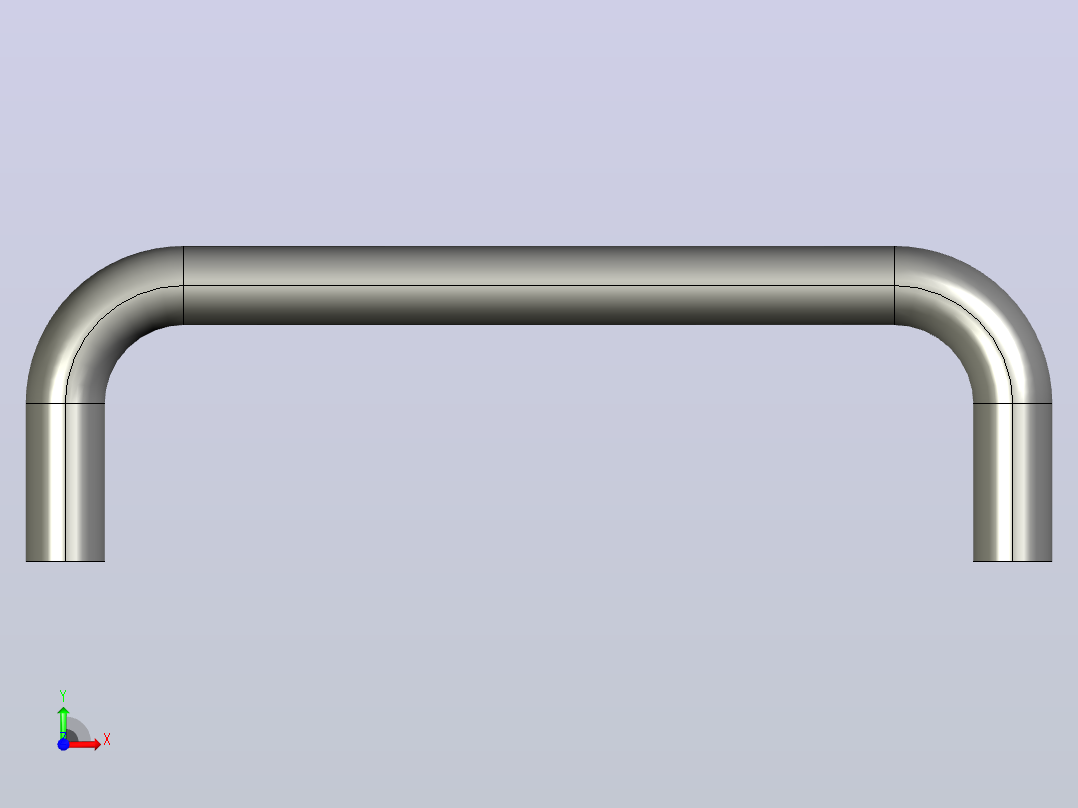 米思米铝合金拉手C-UABS120-P2107前视图