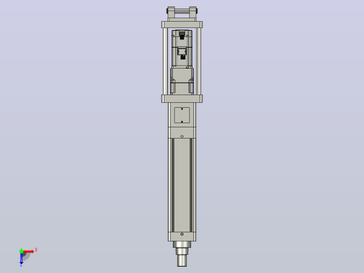 轻载电动缸TPA-ESR100-3210C-L200-M-CB-W-P75-JX-C3俯视缩略图