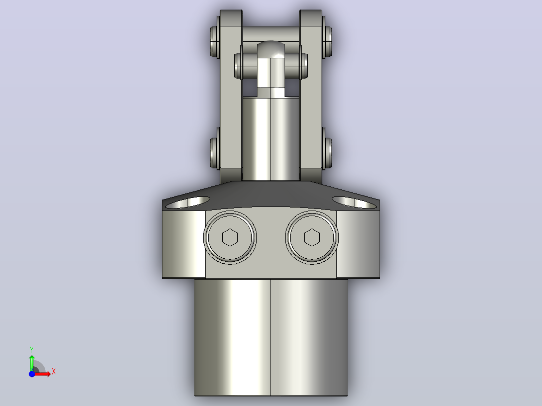 HTMA1600-2CC油压复动杠杆式夹紧器前视图