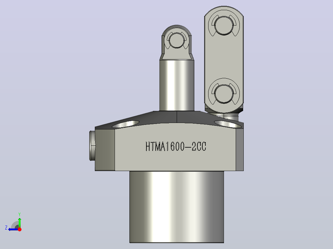 HTMA1600-2CC油压复动杠杆式夹紧器右视图