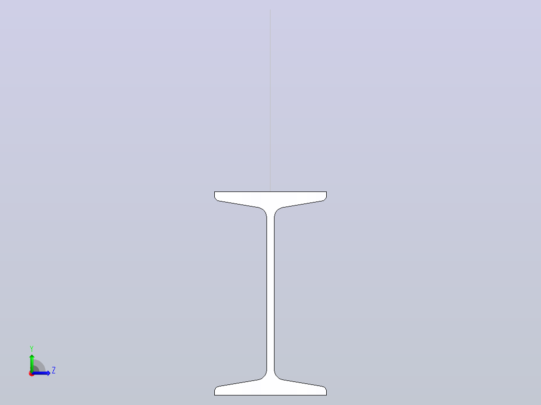 16#热轧工字钢6.5m.SLDPRT左视图