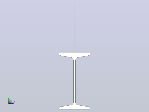 16#热轧工字钢6.5m.SLDPRT左视缩略图
