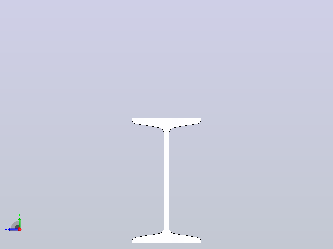 16#热轧工字钢6.5m.SLDPRT右视图