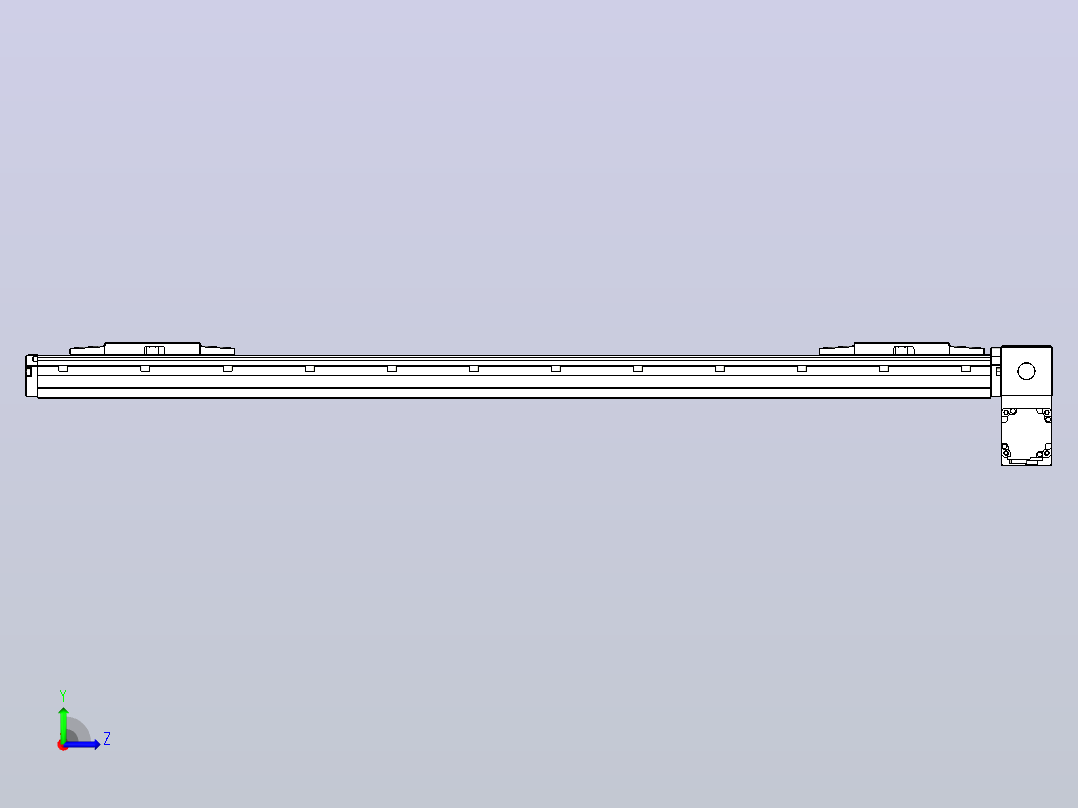 皮带直线轴双滑块型TPA-GCBS-120-P70-L350-RP-M20-N3左视图