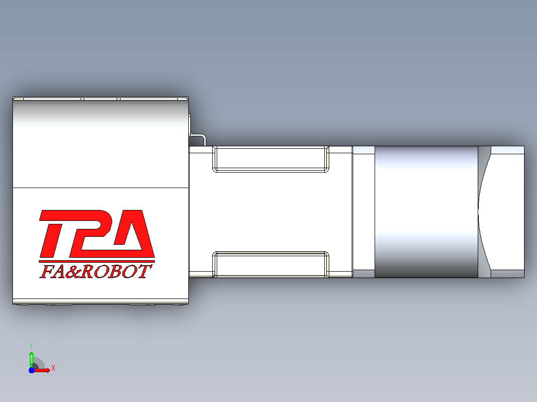 带式直线轴半闭式TPA-ONB-80-170-L2550-DR-J60-N3前视图