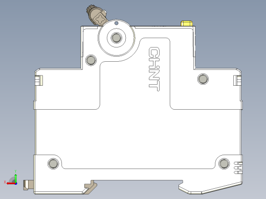 NB5L-40M_2P剩余电流动作断路器三维模型202307后视缩略图