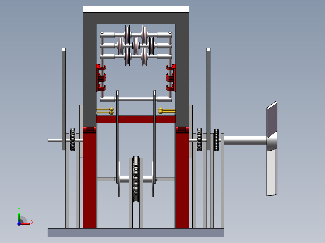 solidwork三维图_按摩椅前视图