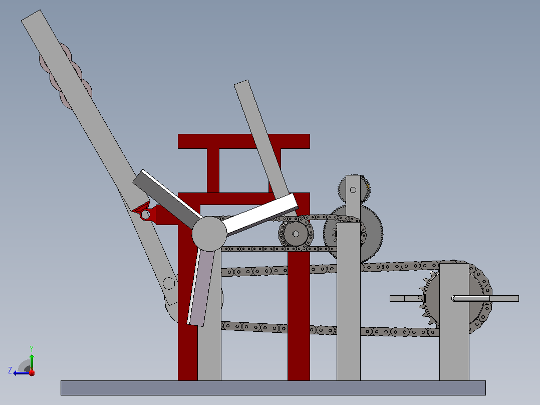 solidwork三维图_按摩椅右视图