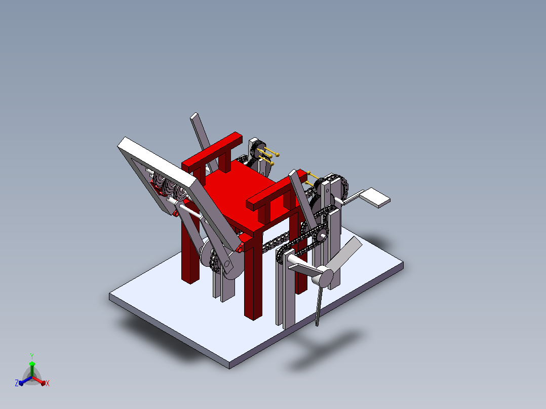 solidwork三维图_按摩椅正等轴测图