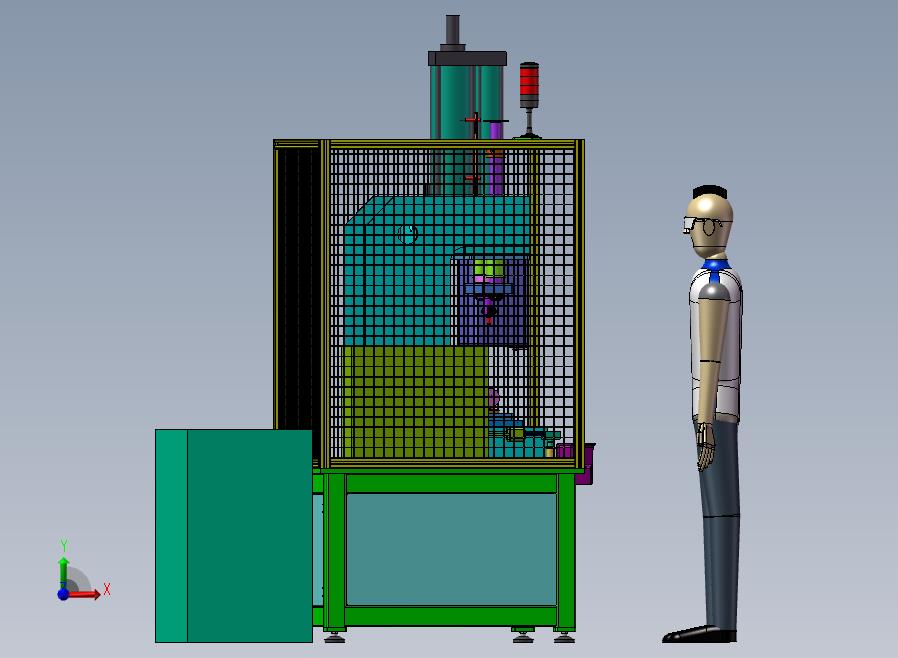 B14-活塞销压装机前视图