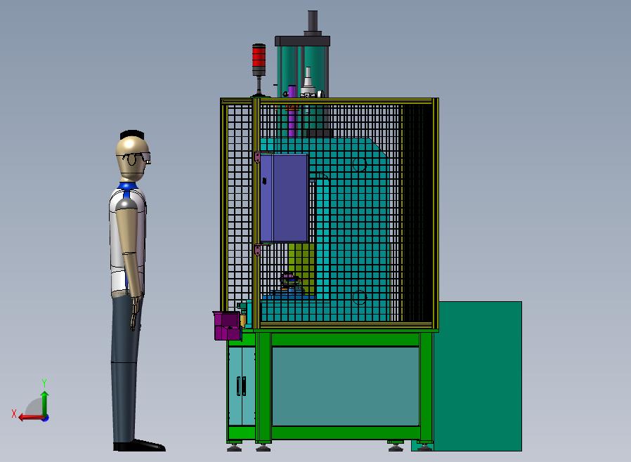 B14-活塞销压装机后视图