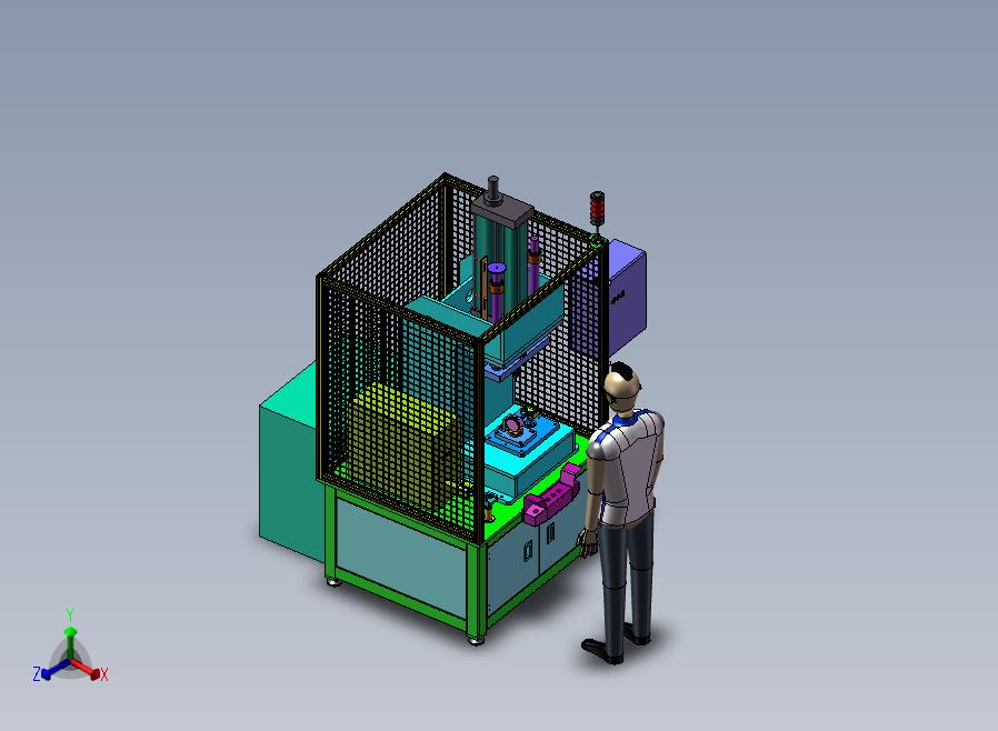 B14-活塞销压装机正等轴测图