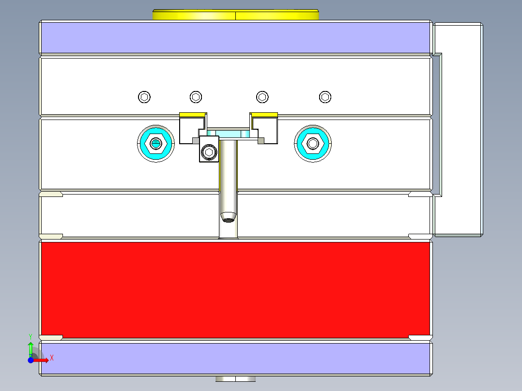 原型模具3D模型前视图