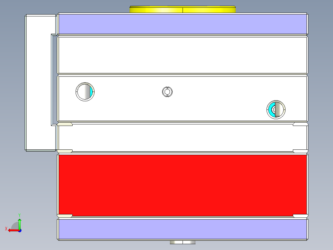 原型模具3D模型后视图